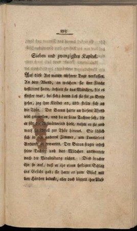 Sieben und zwanzigstes Kapitel. - Neun und zwanzigstes Kapitel.