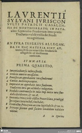 Prima Quaestio - Quaestio Decima