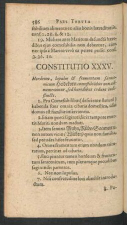 Constitutio XXXV.
