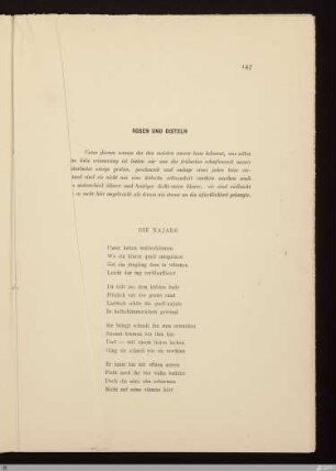 Die Najade / [Stefan George]