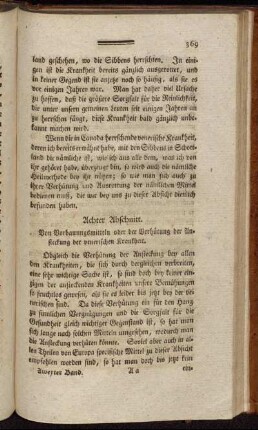 Achter Abschnitt. Von Vorbauungsmitteln oder der Verhütung der Ansteckung der venerischen Krankheit.