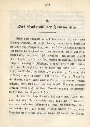 6. Das Gastmahl der Journalisten
