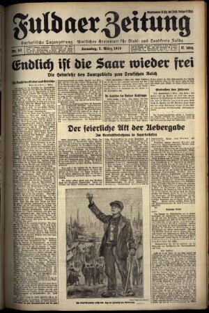 Ausgabe vom Samstag, den 02. März 1935.