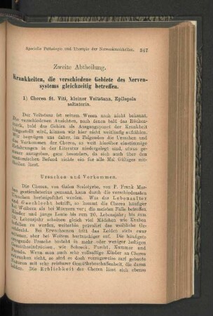 Vierte Abtheilung. Krankheiten, die verschiedene Gebiete des Nervensystems gleichzeitig betreffen.
