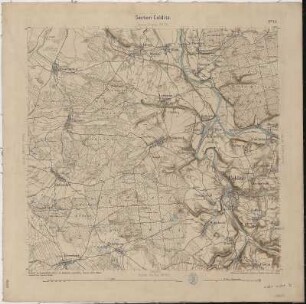 Section Colditz aus: Topographische Karte (Äquidistantenkarte) Sachsen