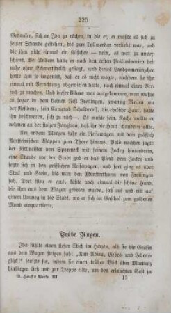 Trübe Augen
