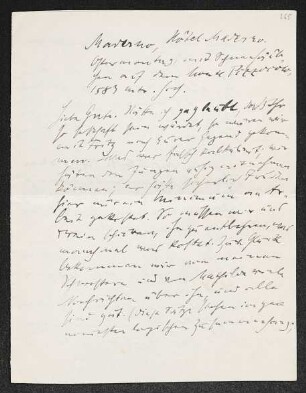 Brief von Moritz Heimann und Gertrud Heimann an Margarete Hauptmann