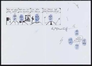 Grafik des Künstlers Hugo Hoffmann, o.T., 1987