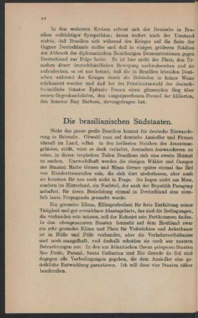 Die brasilianischen Südstaaten.