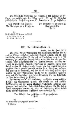Fortbildungsschulen : [V. Elementarschulwesen]
