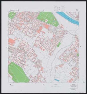 16 : Gemarkungen Dresden Seidnitz, Tolkewitz, Dobritz, Laubegast, Gruna, Striesen, Wachwitz, Blasewitz, Leuben, Reick, 1994 : 16 : Gemarkungen Dresden Seidnitz, Tolkewitz, Dobritz, Laubegast, Gruna, Striesen, Wachwitz, Blasewitz, Leuben, Reick. - 11. Aufl. - [Dresden] : Stadtvermessungsamt , 1994. - 1 Kt. : mehrfarb.