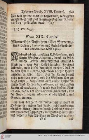 Das XIX. Capitel. Wiennerische Aufruhren