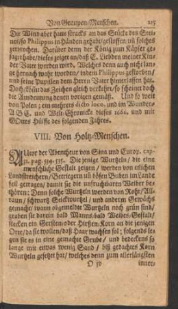 VIII. Von Holtz-Menschen.