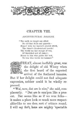 Chapter VIII. Architectural Designs.