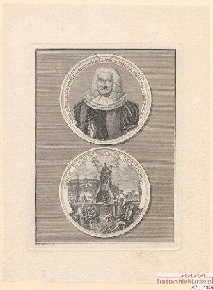 Medaille auf Karl Sigmund Holzschuher, Ratsherr und Administrator der Familienstiftung