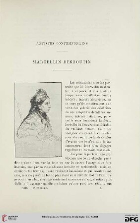 3. Pér. 13.1895: Marcellin Desboutin : artistes contemporains