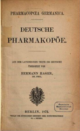 Deutsche Pharmakopöe
