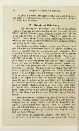 IV. Preußens Erhebung