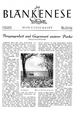 Vergangenheit und Gegenwart unserer Parks