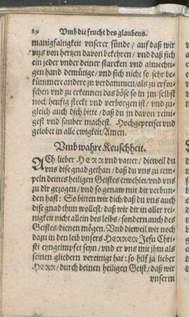 Vmb wahre Keuschheit.