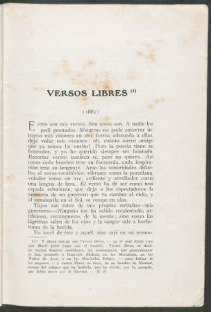 Versos libres