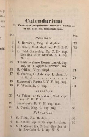 Calendarium