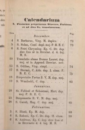Calendarium