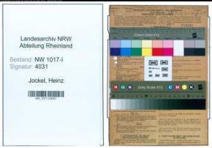Entnazifizierung Heinz Jockel , geb. 28.09.1913 (Buchhalter)