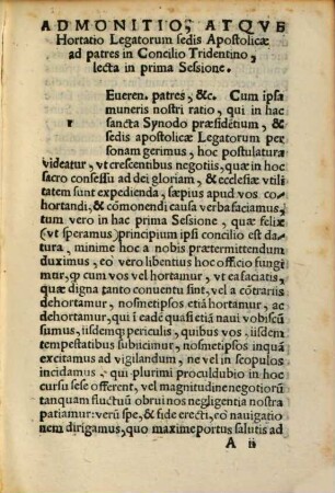 Acta ac decreta sacrosanctae Tridentinae synodi