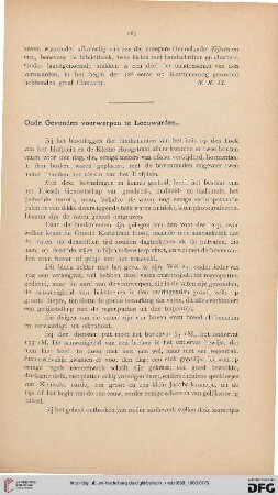 1: Oude Gevonden voorwerpen te Leeuwarden..