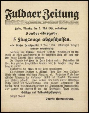 Ausgabe vom Mittwoch, den 03. Mai 1916.