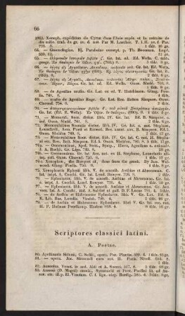 Scriptores classici latini.
