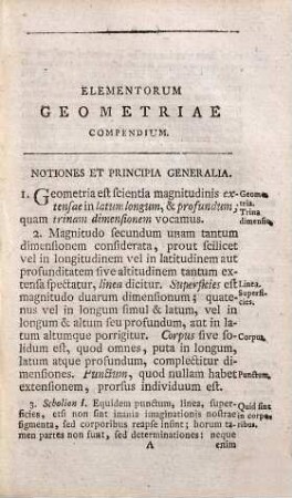 Elementorum geometriae et trigonometriae planae compendium