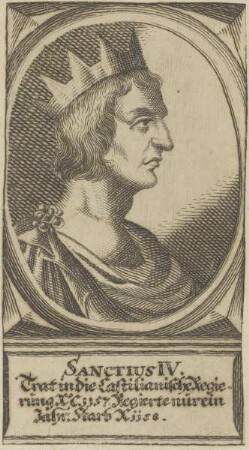 Bildnis von Sanctius IV., König von Kastilien