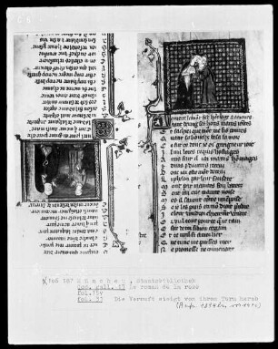 Le Roman de la Rose — Der Liebende küßt die Liebe?, Folio 15verso