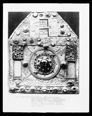 Reliquiar des Pipin von Aquitanien, Detail Schmalseite