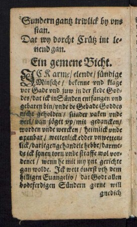 Ein gemene Bicht.