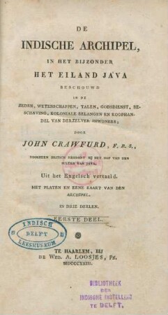 Deel 1: De Indische Archipel, in het bijzonder het eiland Java