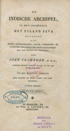 Deel 1: De Indische Archipel, in het bijzonder het eiland Java