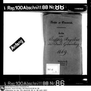 Viehschatzregister des Amts Grönenberg