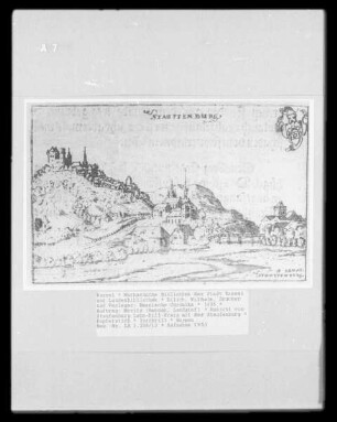 Hessische Chronika — Ansicht von Staufenberg Lahn-Dill-Kreis mit der Staufenburg