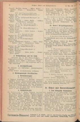 B. Schul- und Unterrichtswesen.