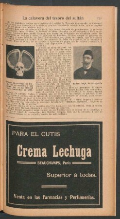 La calavera del tesoro del sultán