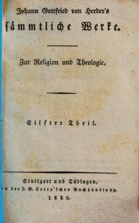Johann Gottfried von Herder's Erläuterungen zum neuen Testament aus einer neueröffneten morgenländischen Quelle : 1775