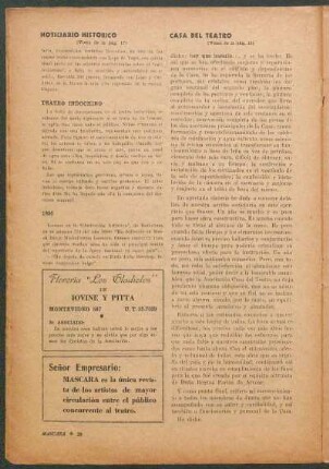 Noticiario histórico : (Viene de la pág. 17)