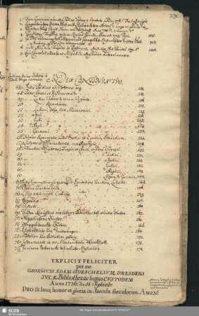 Index Continuatus