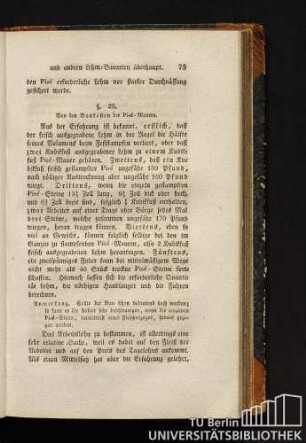 § 26 Von den Baukosten der Pisé-Mauern