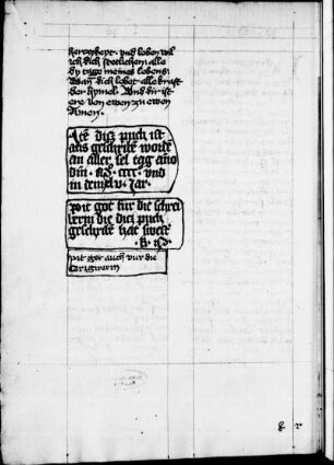 mit Nennung der Schreiberin und Datierung: „Item dicz puch ist ausgeschriben worden an aller sel tag anno domini M°CCCC° vnd in dem XLV. jar (2. November 1455). Pit got fuer die schreiberin die dicz puch geschriben hat swester K.N. Pit got auch vur die Corigirerin.“