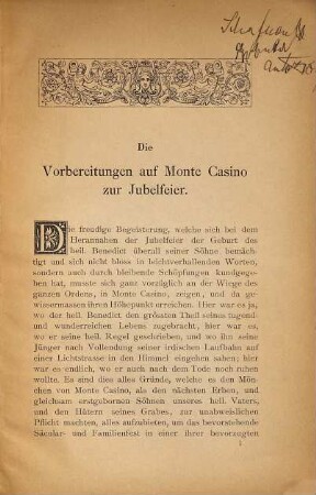 Ein Pilger-Führer bei Besichtigung der Restaurirungs-Arbeiten auf Monte Casino