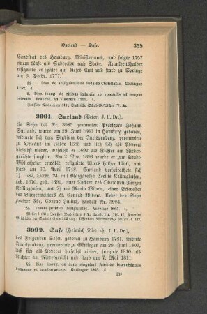 3991. Surland (Peter, J. U. Dr.)